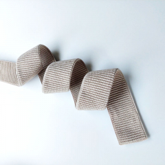 Gummiband Rippenband elastisch Bundgummi 50 mm, helltaupe