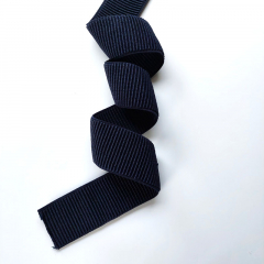 Gummiband Rippenband elastisch Bundgummi 50 mm, dunkelblau