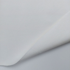 Jackenstoff Mantelstoff Velourstoff Lodenstoff weich elastisch uni - cremewei� (cloud dancer)