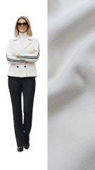 Jackenstoff Mantelstoff Velourstoff Lodenstoff weich uni - cremewei� (cloud dancer)