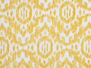 French Terry Sweat Boho Ornamente, ocker wei