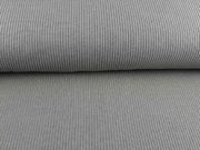 Strickstoff Baumwolle Halbpatent gerippt, grau
