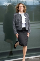 Hosenstoff 2-Way Stretch Wool Touch, kobaltblau royalblau