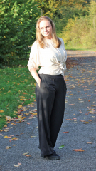 Hosenstoff 2-Way Stretch Wool Touch, kobaltblau royalblau