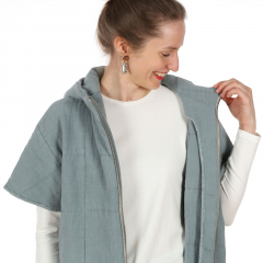 Papierschnittmuster Weste mit �berschnittenen �rmeln FRAU KYRA Studio Schnittreif