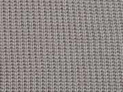 Strickstoff Baumwolle Halbpatent gerippt, taupe