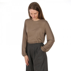 Papierschnittmuster Shirt mit Schleife und Teilpasse FRAU YELDA Studio Schnittreif