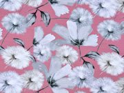 Jerseystoff Pusteblumen Digitaldruck, altrosa