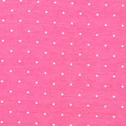 Jerseystoff kleine Punkte, weiß mattes pink (Himbeer Sorbet)
