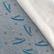 Alpenfleece Sweat Turnschuhe Sneaker, jeansblau