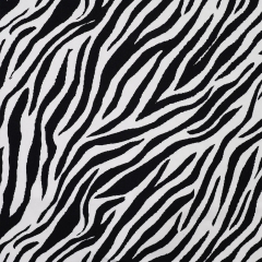 Sweatstoff French Terry Zebramuster Meterware, schwarz wei�