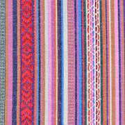 Mexiko Stoff Ethno Look Streifen & Borten, rot rosa