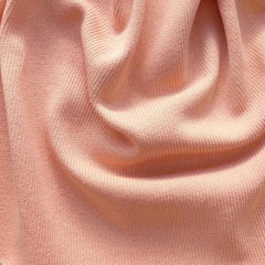 Strickstoff Baumwolle Glattstrick uni, Pfirsich (Peach Pink)