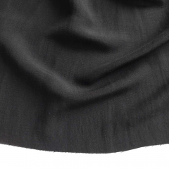 Viskose Leinen Webware, schwarz