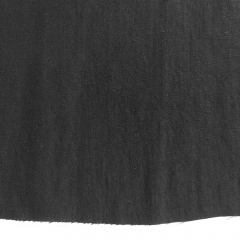 Viskose Leinen Webware, schwarz