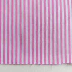 Baumwollstoff schmale Streifen mit Stretch, pink wei�