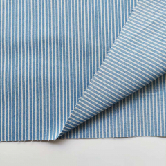 Stretch Jeans Stoff Streifen Meterware Denim, wei� hellblau