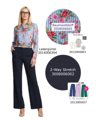 Baumwollstoff Streifen Blumendruck Webware Meterware, pink hellblau wei�