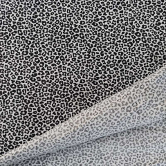 Baumwollstoff kleines Leoparden Muster, schwarz cremewei�