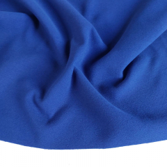 Jackenstoff Mantelstoff Velourstoff Lodenstoff Meterware weich uni - kobaltblau