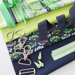 Baumwollstoff uni, hellgr�n - B-WARE