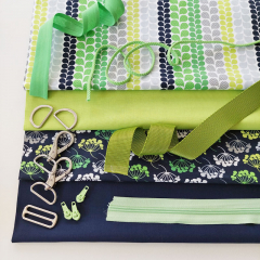 Baumwollstoff uni, hellgr�n - B-WARE