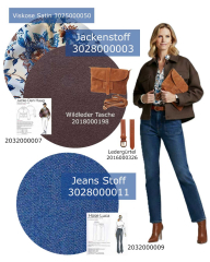 Baumwolljeansstoff mit Stretch uni, mittelblau