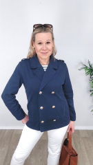 EINZELST�CK 120 cm Baumwolltwill Trenchcoatstoff Jackenstoff Hosenstoff - Admiral Blue