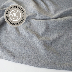 EINZELST�CK 175 cm Wollstoff Woolblend Jackenstoff Deadstock, grau meliert - Made in Italy