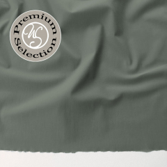 Silky Cotton Baumwollstoff Blusenstoff Hemdenstoff uni, Verde Comodoro - Made in Italy