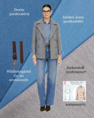 Jackenstoff Mantelstoff Velourstoff Lodenstoff Meterware weich uni - hellgrau meliert