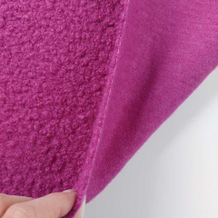 Boucle Stoff Schafsl�ckchen weicher Griff, helle Pflaume (cyclam)