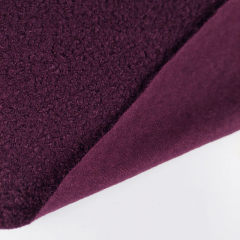 Boucle Stoff Schafsl�ckchen weicher Griff, Oxblood (Ochsenblut)