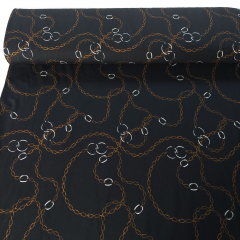 Punto di Roma Heavy Stretchjersey Ketten, camel wei� schwarz