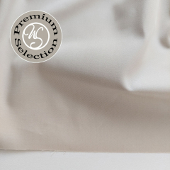 Baumwoll Twill Mantel Stoff, beige (sand) - Made in Italy - Deadstock