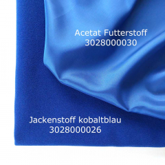 Acetat Futterstoff antistatisch, kobaltblau