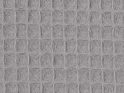 Waffelpiqu Frottee Stoff uni, taupe