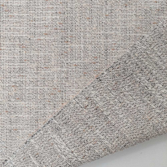 Boucle Stoff Webware meliert beige brown dunkelblau - Made in Italy - Deadstock