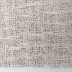 Boucle Stoff Webware meliert beige brown dunkelblau - Made in Italy - Deadstock