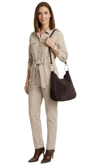 Jeansstoff mit Stretch Colored Denim leicht, beige