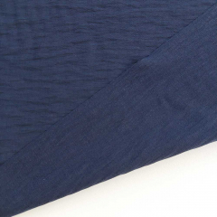 RESTST�CK 97 cm Viskose Stoff Air Flow Sommerstoff Meterware, dunkelblau