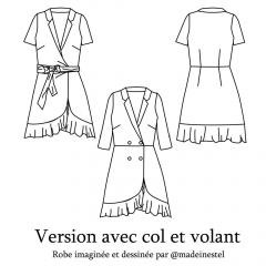 Papierschnittmuster Blazerkleid ESTELLE - Clematisse Pattern