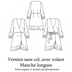 Papierschnittmuster Blazerkleid ESTELLE - Clematisse Pattern