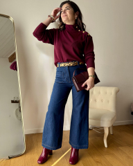 Papierschnittmuster Damen Pullover/Pullunder NINO - Clematisse Pattern