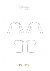 Papierschnittmuster Damen Pullover/Pullunder NINO - Clematisse Pattern