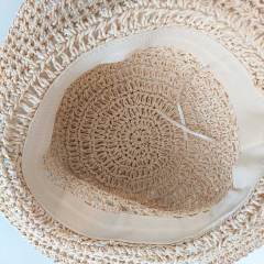 Sonnenhut Strohhut f�r Damen Papierstroh - natur