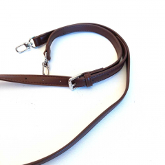 Canvas Tasche Streifen mit Taschengriff & Schultterriemen Summer Look, dunkelrot natur