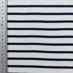 Punto di Roma Heavy Stretch Jersey Streifen, dunkelblau wei�