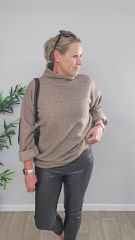 Kunstleder Lederimitat mit Wildleder-Imitat R�cken elastisch, ecrue