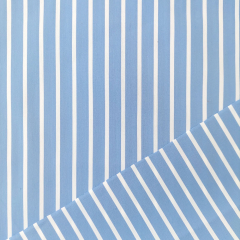 Baumwollstoff mit Stretch schmale Streifen, blau wei�